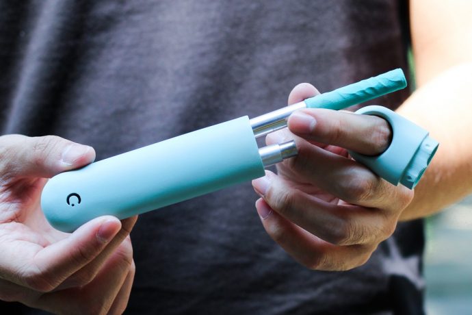 The CHEW is an Aluminum+Silicone Alternative to the Disposable Straw