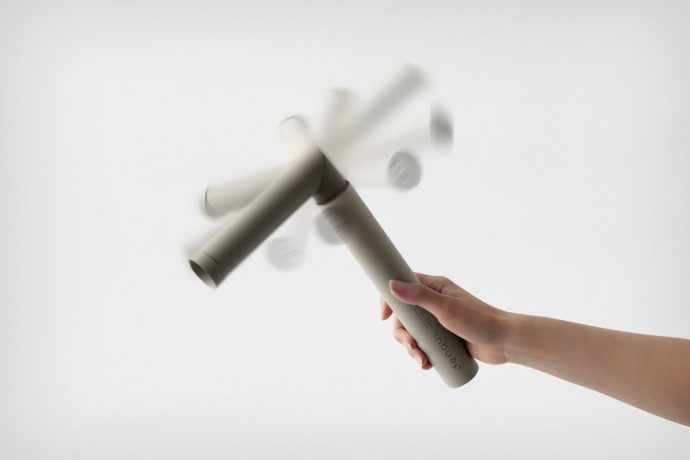 Nendo’s power bank uses muscle-power to charge!