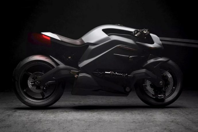 The Arc Vector comes with a heads-up display and a haptic-feedback suit