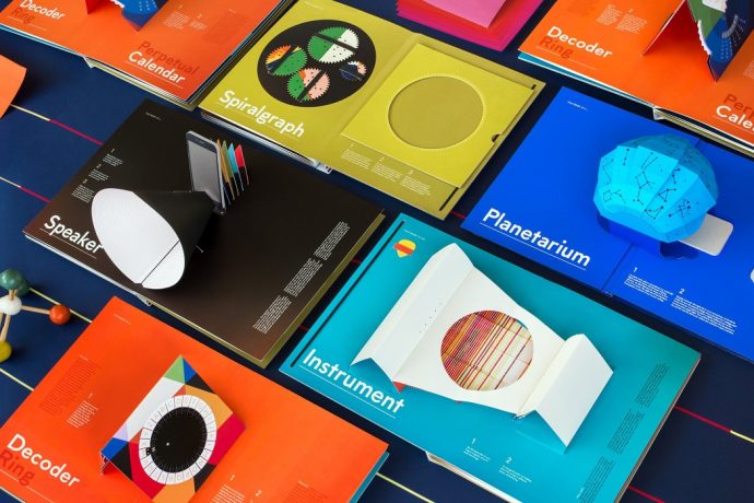 This book is literally a planetarium, a guitar, and a phone amplifier!