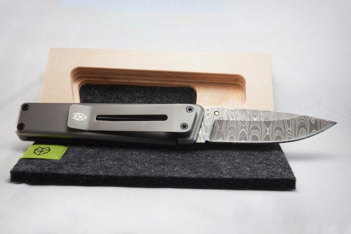 The James Brand Damascus Chapter Knife looks literally and figuratively ‘sharp’