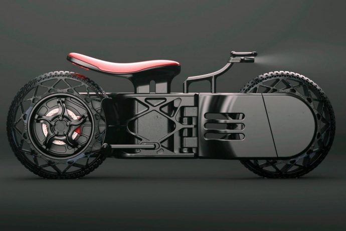 A bare-basics, brutish bike…