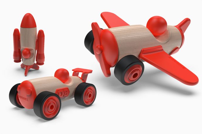 Inspirational toys, made from inventive materials