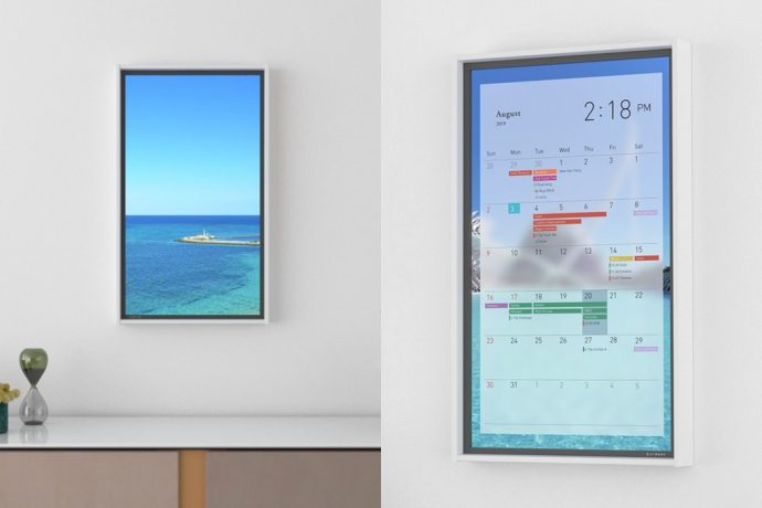 This hi-def smart-display acts as a window into a world of your choice!