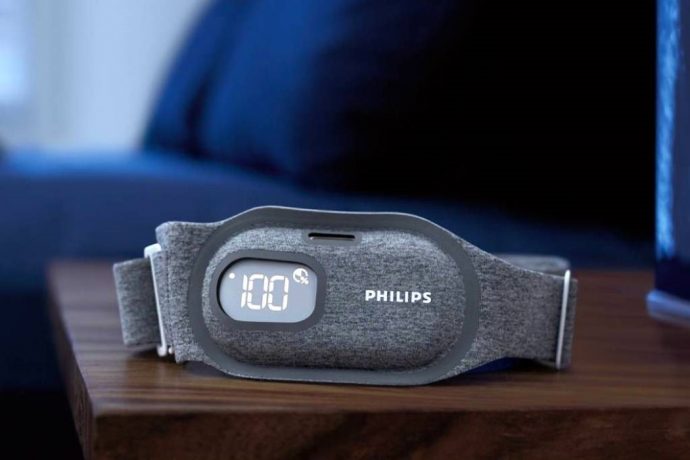 The Philips SmartSleep Anti-Snoring Band nudges you to sleep on your side