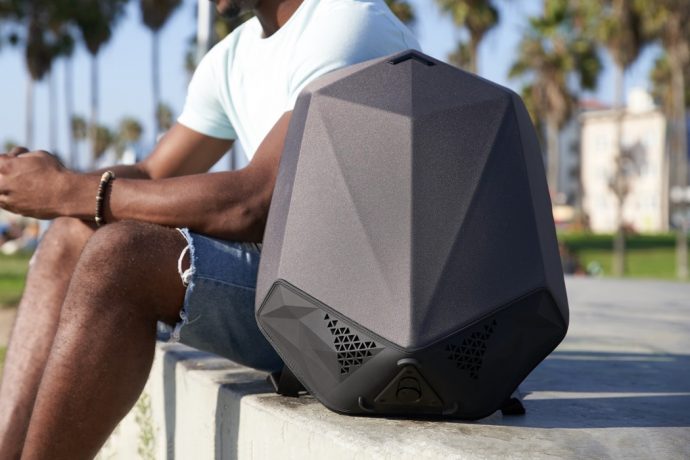 This backpack with built-in Bluetooth speakers can start parties anywhere