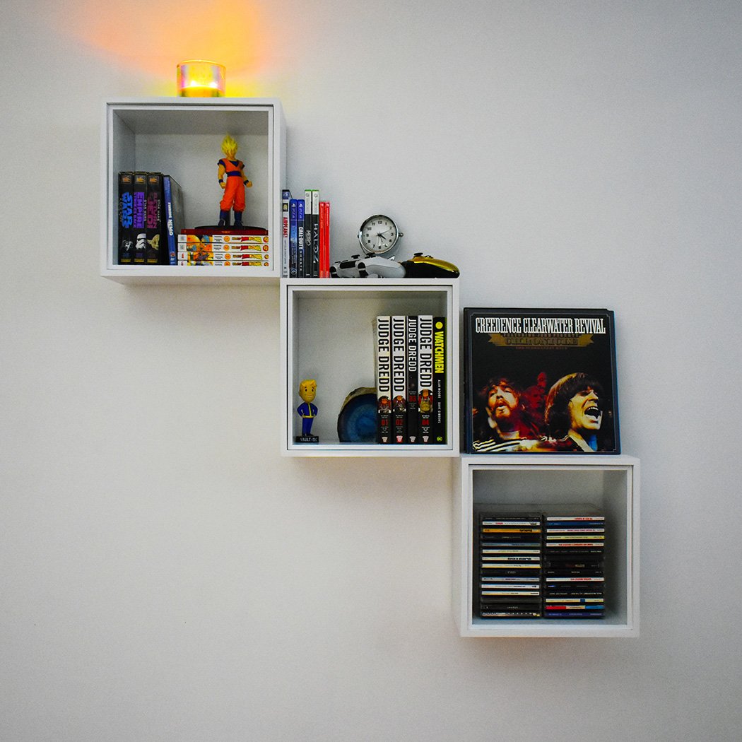 Ditch The Power Tools This Shelf Locks Onto The Wall With A