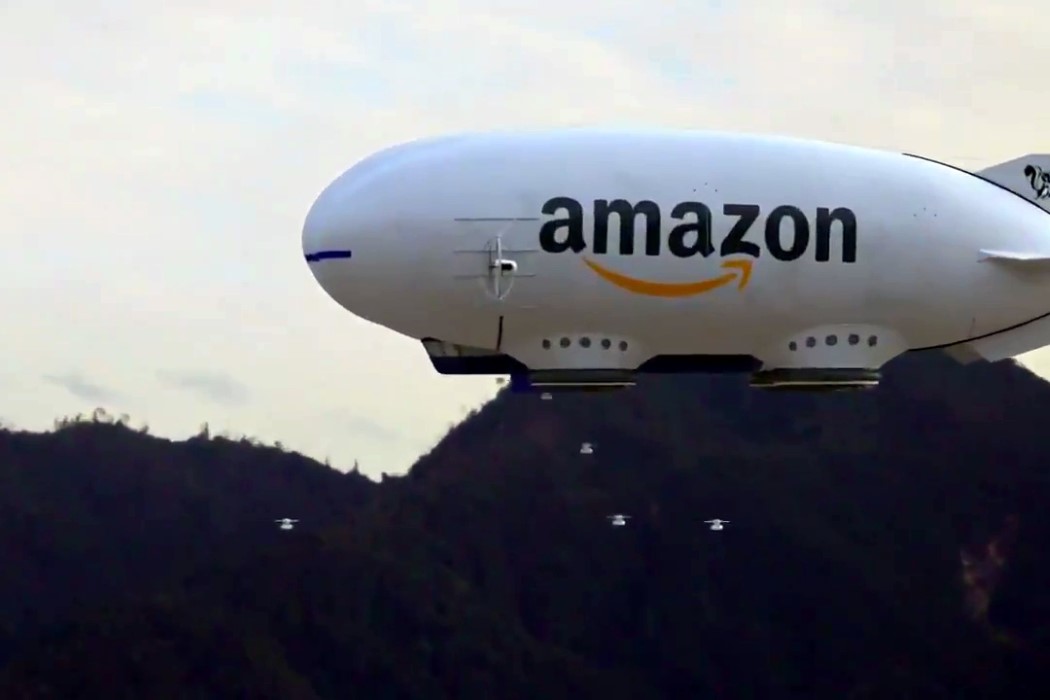 This drone-deploying blimp could be Amazon's next aerial fulfillment center