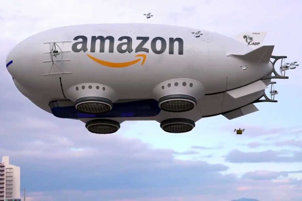 This drone-deploying blimp could be Amazon's next aerial fulfillment center