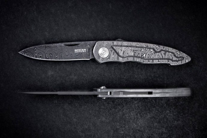 This handy piece of limited-edition EDC is made entirely from Damascus Steel!
