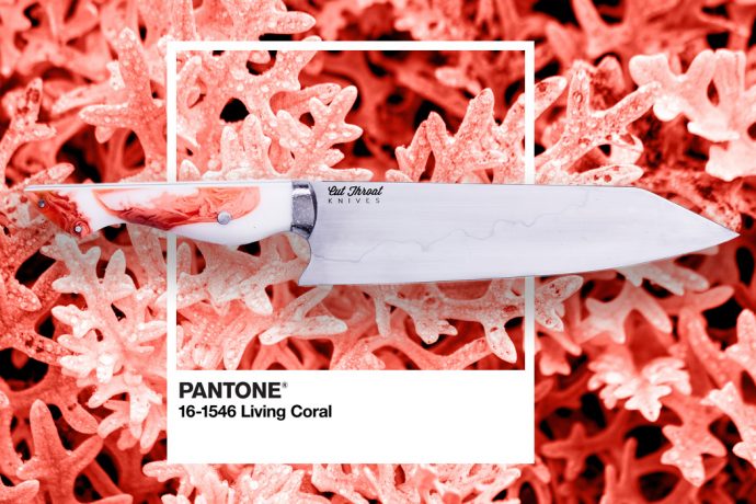 This limited-edition kitchen essential comes with a PANTONE Living Coral handle!