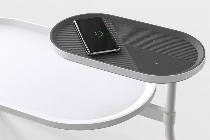 Wirelessly charging side table gets your phone juiced while you snooze