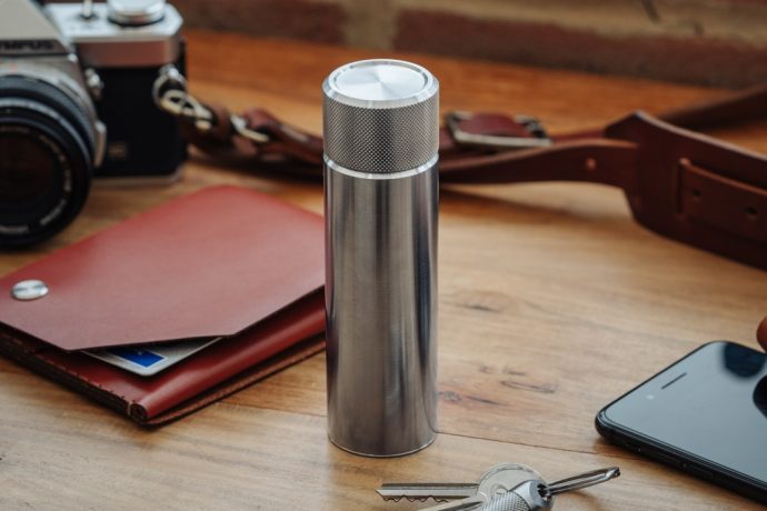 Wingback’s hip-flask explores a radically different pocketable form