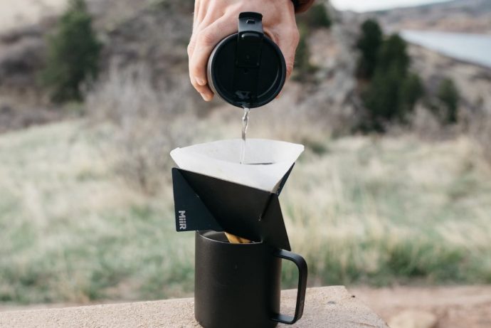 A foldable pour-over coffee brewer that’s thin enough to fit in your wallet