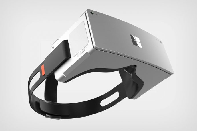 No this isn’t the Hololens, it’s a Surface VR headset!
