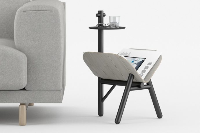 Who needs a butler with this side-table that holds magazines open for you!