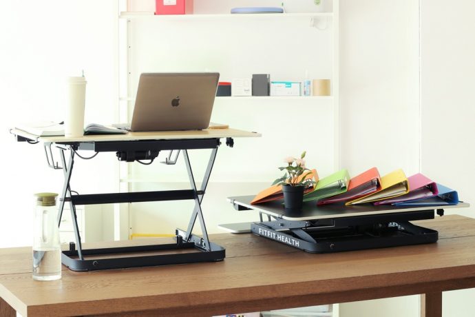 The Fitfit allows you to turn your entire seated workspace into a standing one