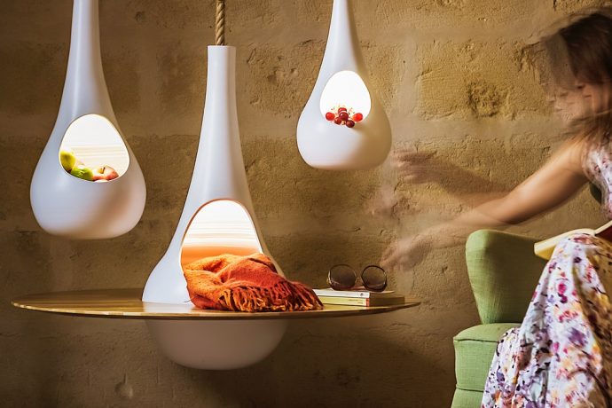 A hanging storage that becomes the centerpiece of your family gatherings