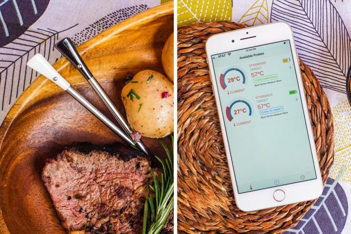 This wireless thermometer pings your phone when your food’s ready