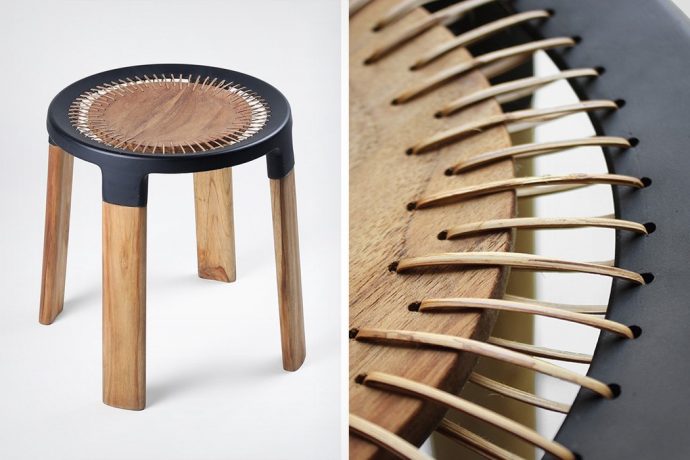 The Ciro stool was designed to support industries as well as local craftsmen