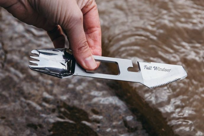 This 10 in 1 titanium multi-utensil is perfect for every camping adventure