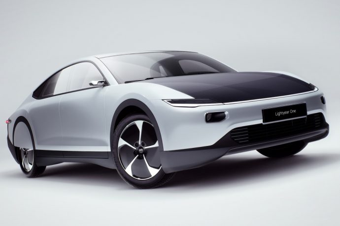 This solar-powered car is capable of driving for 450 miles before it needs charging