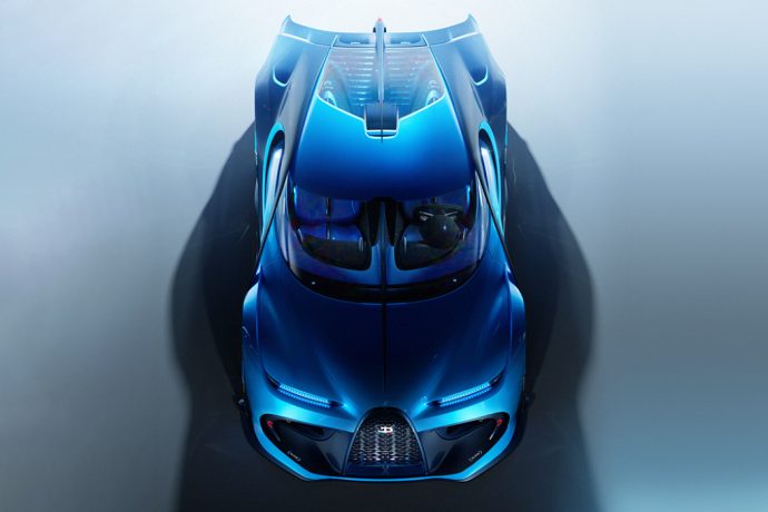 The Bugatti Type 103 concept has a Bugatti front and a Batmobile rear