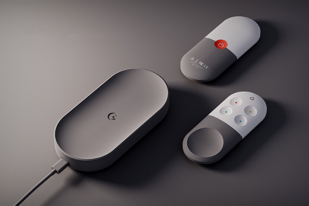 Tage en risiko bryder ud øjenvipper The Google Chromecast gets an Apple TV style makeover… and a remote! -  Yanko Design