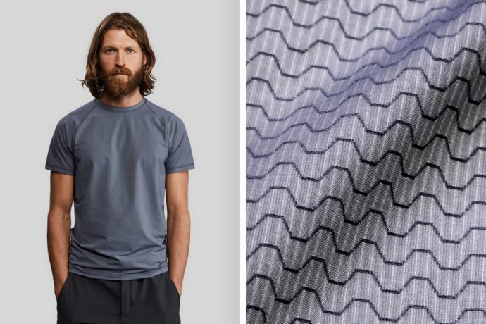 VolleBak’s anti-abrasion tee shirt is made from real carbon fiber