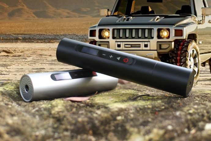 Compact Norshire Mini Tire Inflator for cars fixes low air in a jiffy