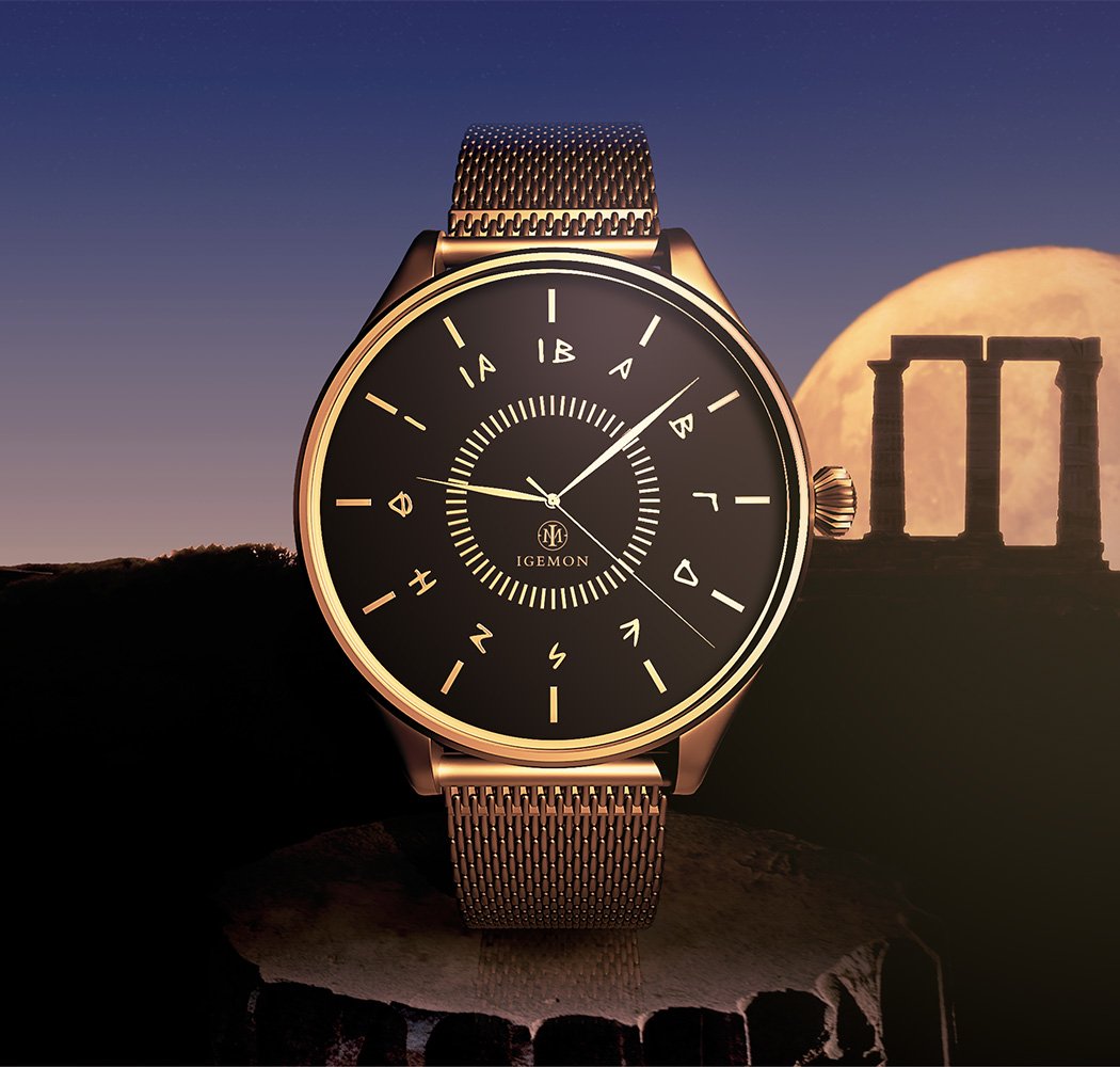 The Igemon watch with ancient Greek numerals puts history on your wrist ...