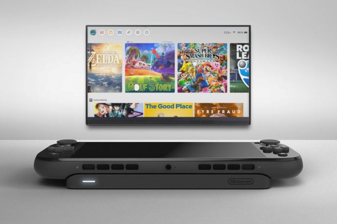 The Nintendo Switch UP comes with a detachable backpack that works as the TV Dock