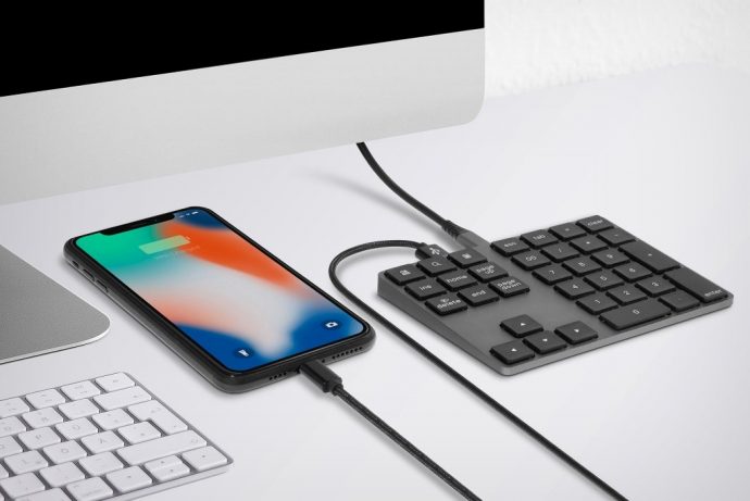 An external Numpad that also acts as a USB hub and a shortcut keyboard!