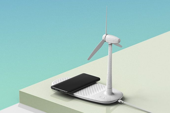 A wireless charger & desk fan that takes inspiration from renewable fuel