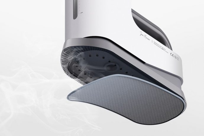 The iron’s traditional form gets revamped for cleaning tables