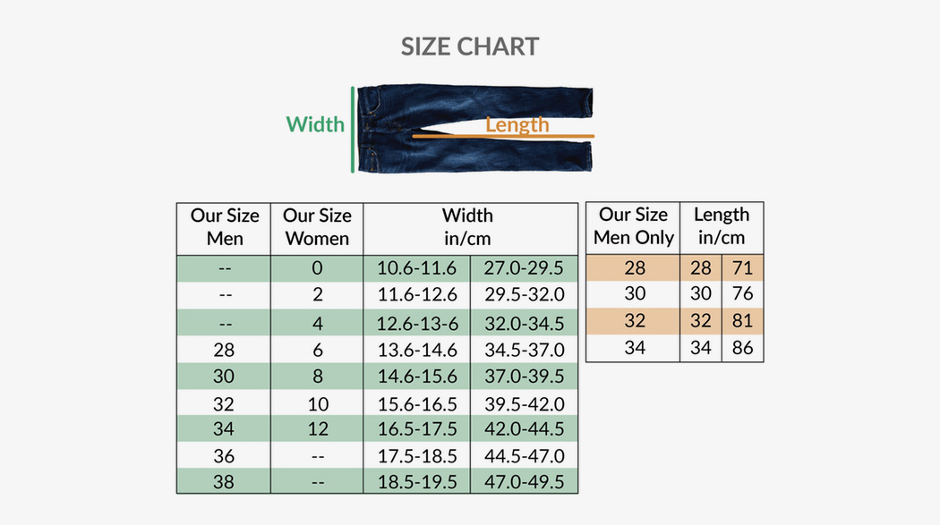 Pair Of Thieves Size Chart