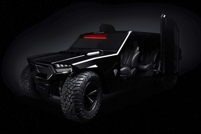 This carbon-fiber, kevlar, and titanium SUV is literally bulletproof