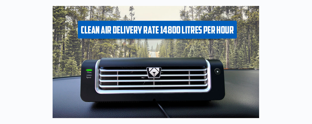 This portable air-purifier gives the air inside your car a second