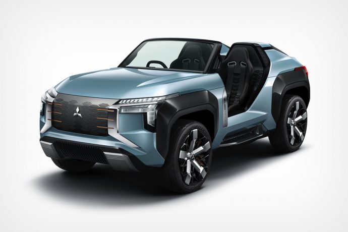 The Mitsubishi Mi-Tech concept SUV can run on petrol, diesel, kerosene, or even alcohol!