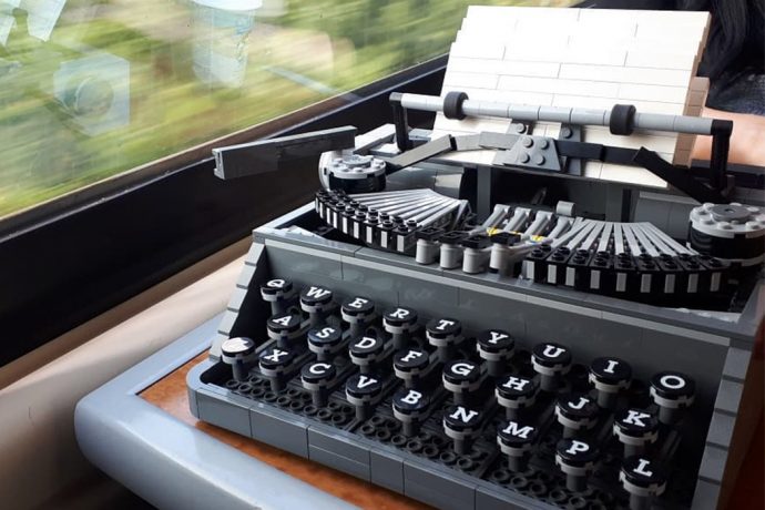 An all LEGO typewriter for some playful nostalgia!