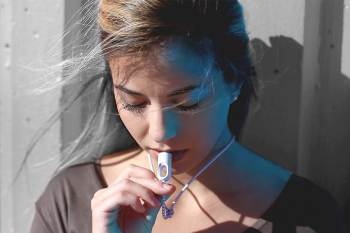 An air purifier you can wear as a necklace!