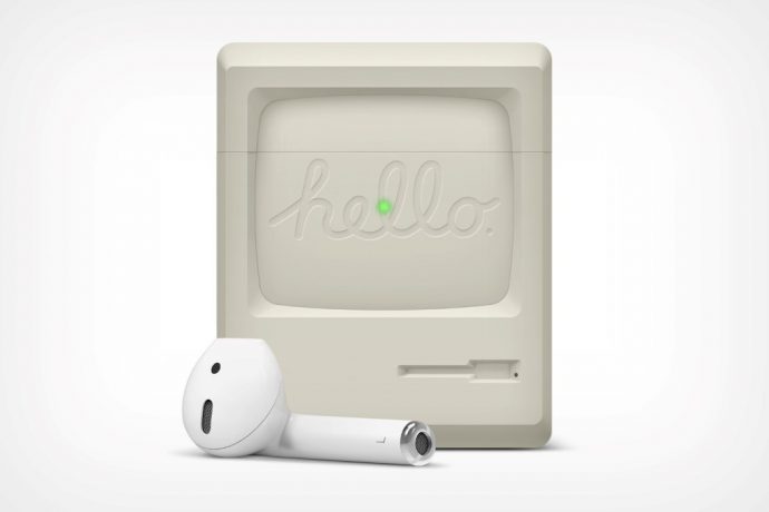 Here’s an Airpods case that lets you carry a bit of Apple history around with you!