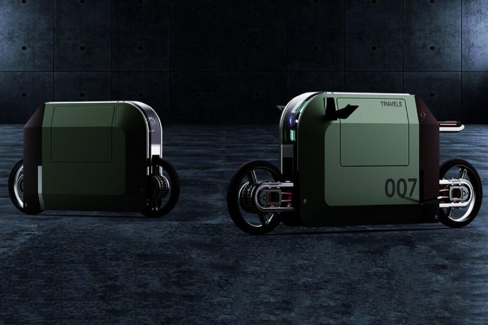 The weirdly beautiful sensibility of a rectangle-shaped motorbike
