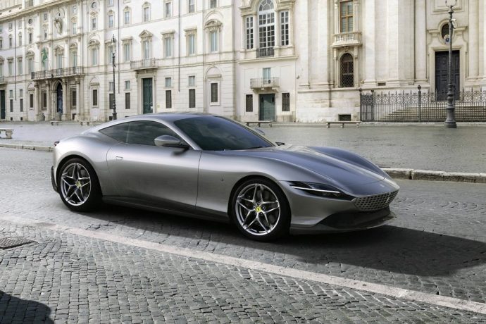 With no air-intakes on its sides, the new Ferrari Roma captures the unblemished beauty of the 50s