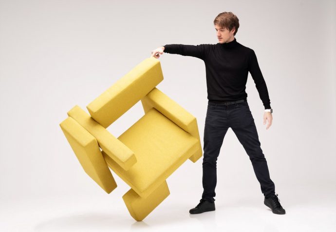Sivak+Partners’ Yellow Brick Chair brings abstract appeal to furniture design