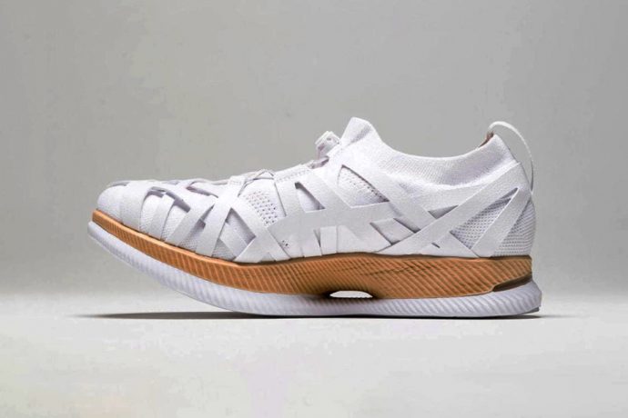 Inspired by Japanese bamboo weaving, Kengo Kuma’s shoes for ASICS are like ‘moving architecture’