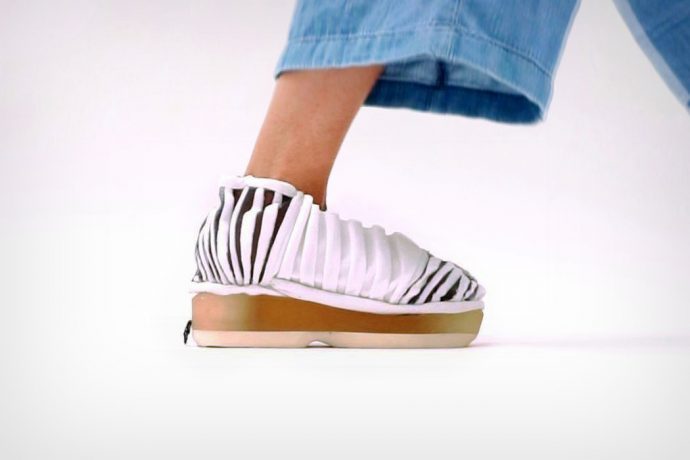 This automatic shoe wears itself the moment you step into it!