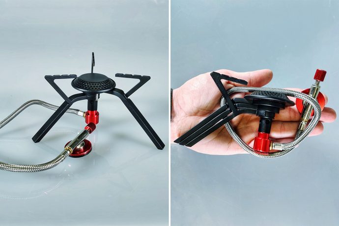 A foldable mini stove that fits in your hiking pants!