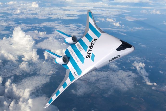 The Airbus MAVERIC aircraft’s unique design helps reduce drag while providing more cabin space