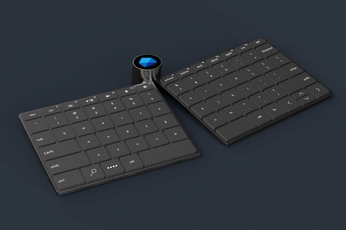 The Alpha Ergo is a simple, modern Keyboard that you can ergonomically adjust